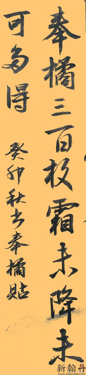 书法 临王羲之《奉橘..